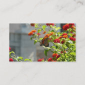 Monarch Butterfly über den Roten Schmetterling Bus Visitenkarte (Rückseite)