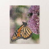 Monarch Butterfly über die natürliche Wildblume Puzzle (Vertikal)