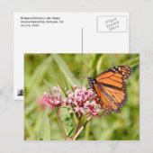 Monarch Butterfly und Freund Postkarte (Vorne/Hinten)