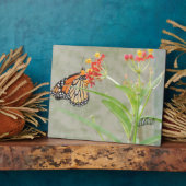 Monarch Butterfly und Raupe Fotoplatte (Seite)