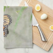 Monarch Butterfly und Raupe Küchentuch (Viertel Falte)