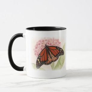 Monarch Butterfly und Raupe Tasse