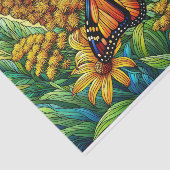 Monarch Butterfly verklebtes Glas Seidenpapier (Ausschnitt)