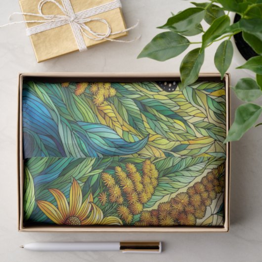 Monarch Butterfly verklebtes Glas Seidenpapier (Geschenk)