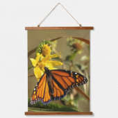 Monarch Butterfly Wandteppich Mit Holzrahmen (Vorderseite)