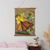 Monarch Butterfly Wandteppich Mit Holzrahmen (Schlafzimmer)