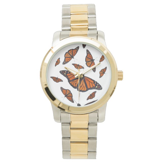Monarch Butterfly Watch (Farbe auswählen) Armbanduhr (Vorderseite)