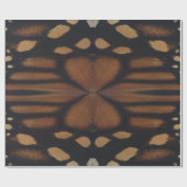 Monarch Butterfly weht Nahes Muster auf Geschenkpapier (Flach)