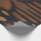 Monarch Butterfly weht Nahes Muster auf Geschenkpapier (Ecke)
