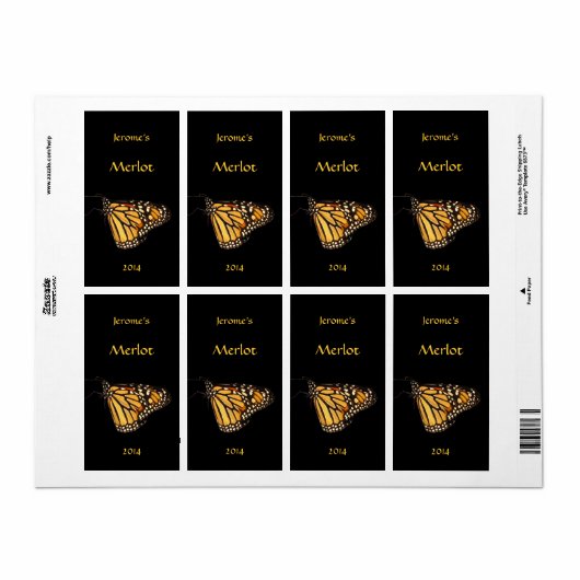 Monarch Butterfly Weinsiegel (Vorne)