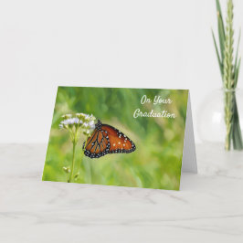 Monarch Butterfly Wildblumen Segen Abschluss Karte