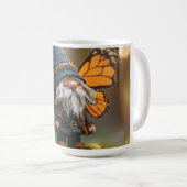 Monarch Butterfly Winged Gnome - Fantasiewesen Kaffeetasse (VorderseiteRechts)