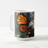 Monarch Butterfly Winged Gnome - Fantasiewesen Kaffeetasse (Vorderseite Links)