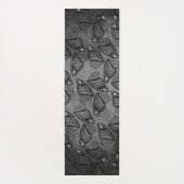 Monarch Butterfly Wings Muted Marbled Green Grey Yogamatte (Rückseite)