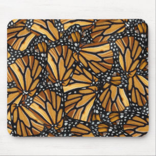 Monarch Butterfly Wings Pattern Mousepad