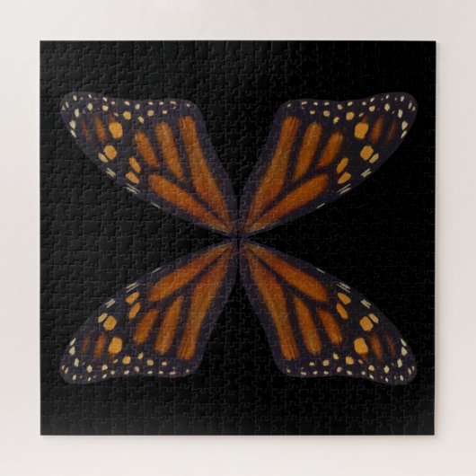Monarch Butterfly Wings Pattern Puzzle (Horizontal)