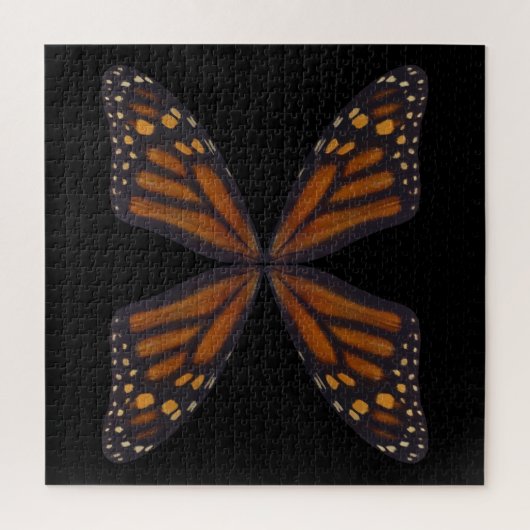 Monarch Butterfly Wings Pattern Puzzle (Vertikal)