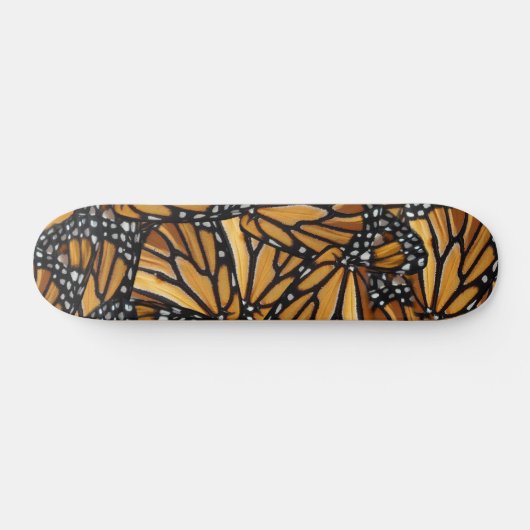 Monarch Butterfly Wings Pattern Skateboard (Horizontal)