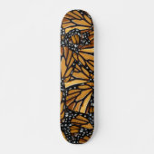Monarch Butterfly Wings Pattern Skateboard (Vorne)