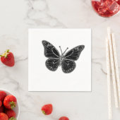 Monarch Butterfly with Detailed Wing Patterns Serviette (Beispiel)