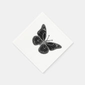 Monarch Butterfly with Detailed Wing Patterns Serviette (Ecke)