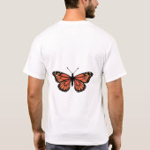 Monarch Butterfly with Detailed Wing Patterns T-Shirt (Rückseite)
