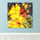 Monarch Butterfly Wrapped Canvas Leinwanddruck (Insitu (Holzboden))