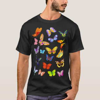 Monarch Butterfly Zeichnend Aquarellmalerei Illu T-Shirt