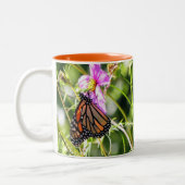 Monarch Butterfly Zweifarbige Tasse (Links)