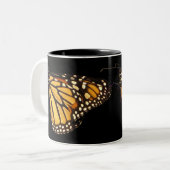 Monarch Butterfly Zweifarbige Tasse (Vorderseite Links)