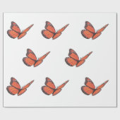 Monarch Butterfy Wrapping Paper Geschenkpapier (Flach)