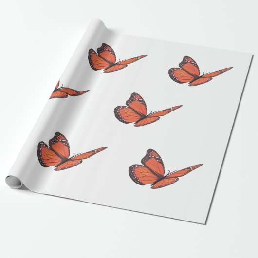 Monarch Butterfy Wrapping Paper Geschenkpapier (Ungerollt)