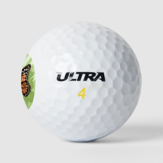 Monarch Buttlerfly Golfball (Logo)