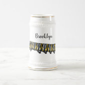 Monarch caterpillar cartoon illustration bierglas (Mittel)