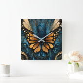 Monarch Celebration Wall Clock Quadratische Wanduhr (Zuhause)