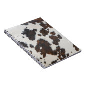 Monarch Cow Black  Fur  Notizblock (Rechte Seite)
