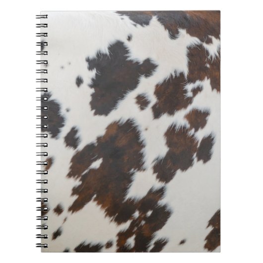 Monarch Cow Black  Fur  Notizblock (Vorderseite)