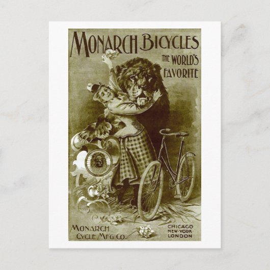 Monarch Fahrräder Postkarte (Vorderseite)