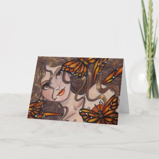 "Monarch Fairy" leere Fantasiekarte Karte (Vorderseite)