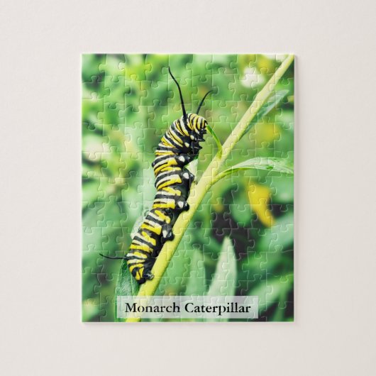 Monarch-Falter-Raupen-Fütterung 110 Teile Puzzle (Vertikal)
