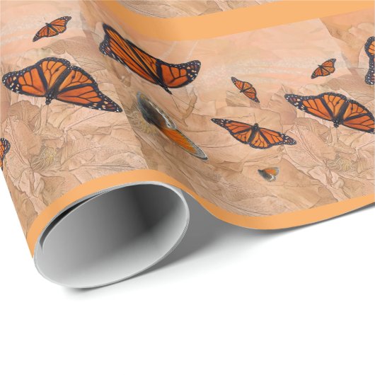 Monarch Garden Wrapping Paper Geschenkpapier (Rolleneckpunkt)