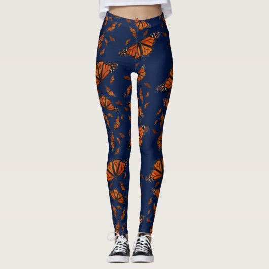 Monarch-Gemisch-Leggings (Marine) Leggings (Vorderseite)