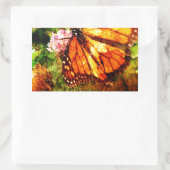 Monarch Grunge Rechteckiger Aufkleber (Tasche)