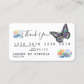 Monarch Holograph Vielen Dank für Ihre moderne Kre Visitenkarte (Vorderseite)