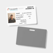 MONARCH HOMESCHOOL ID  AUSWEIS (Vorder- & Rückseite)