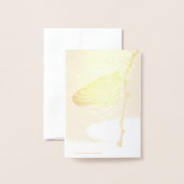 Monarch im Morgenlicht Folienkarte (Rückseite mit Umschlag)