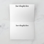 Monarch in einem Meer von gelber geflochtener Gruß Karte (Innenseite)