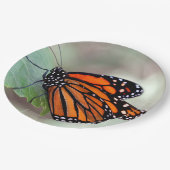 Monarch in Ruhe Pappteller (Schrägansicht)