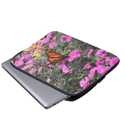 Monarch in the Park Laptopschutzhülle (Vorne Knopf)