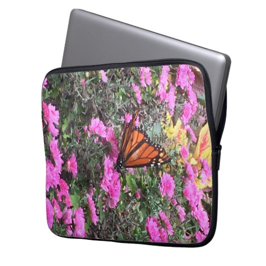 Monarch in the Park Laptopschutzhülle (Vorderseite Links)
